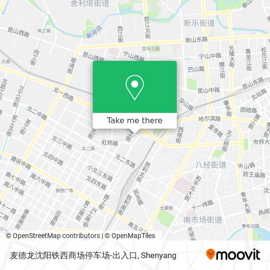 麦德龙沈阳铁西商场停车场-出入口 map
