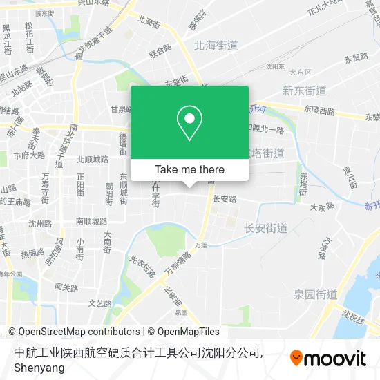 中航工业陕西航空硬质合计工具公司沈阳分公司 map
