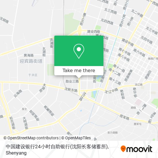 中国建设银行24小时自助银行(沈阳长客储蓄所) map