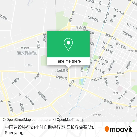 中国建设银行24小时自助银行(沈阳长客储蓄所) map