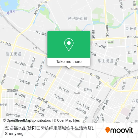 磊嵌福水晶(沈阳国际纺织服装城铁牛生活港店) map