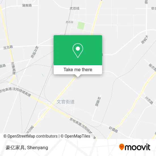 豪亿家具 map