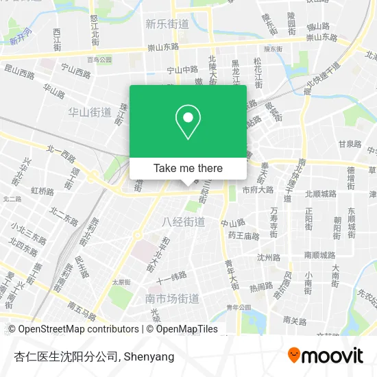 杏仁医生沈阳分公司 map