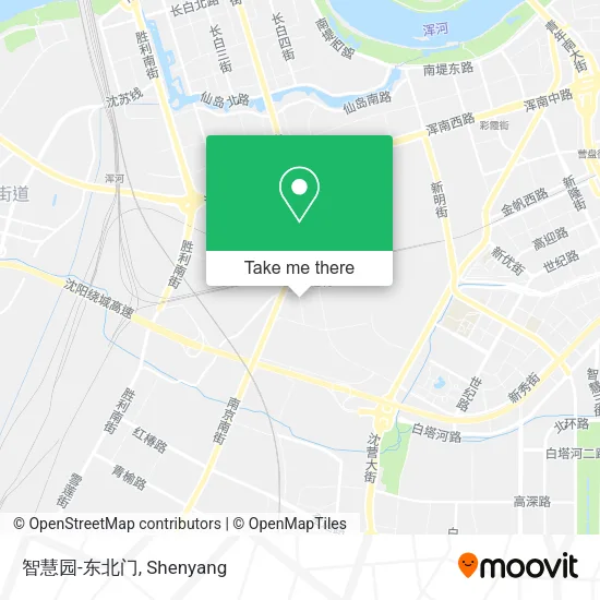 智慧园-东北门 map