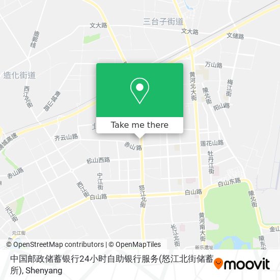 中国邮政储蓄银行24小时自助银行服务(怒江北街储蓄所) map