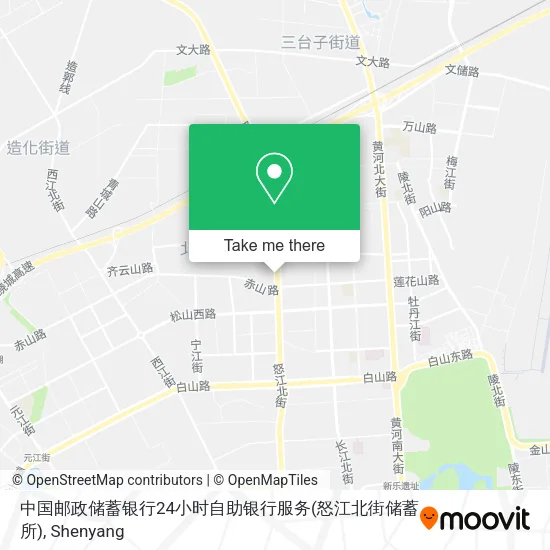 中国邮政储蓄银行24小时自助银行服务(怒江北街储蓄所) map