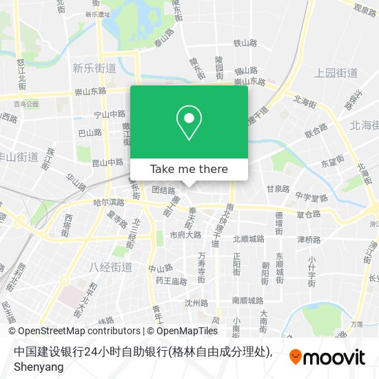 中国建设银行24小时自助银行(格林自由成分理处) map