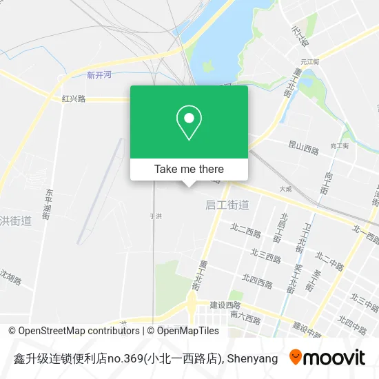 鑫升级连锁便利店no.369(小北一西路店) map