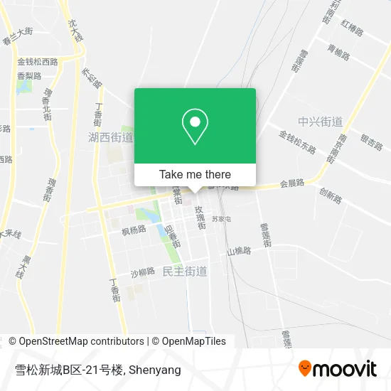 雪松新城B区-21号楼 map