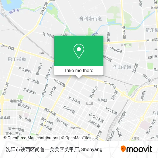 沈阳市铁西区尚善一美美容美甲店 map