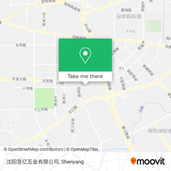 沈阳晋亿五金有限公司 map