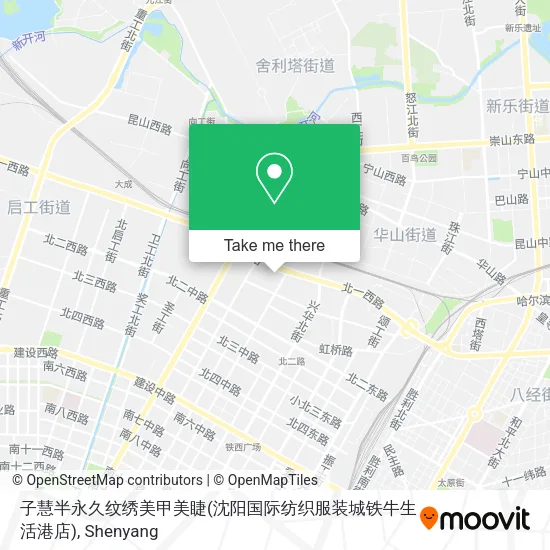 子慧半永久纹绣美甲美睫(沈阳国际纺织服装城铁牛生活港店) map