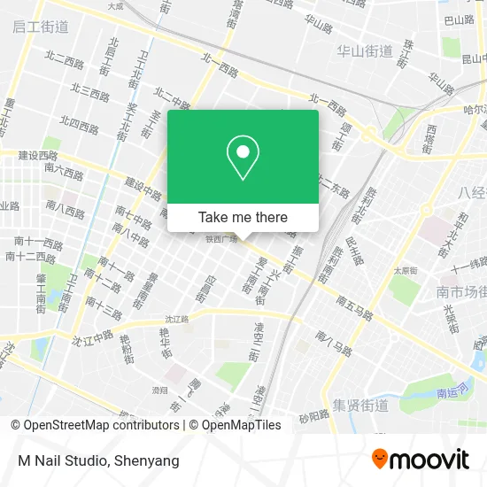M Nail Studio map