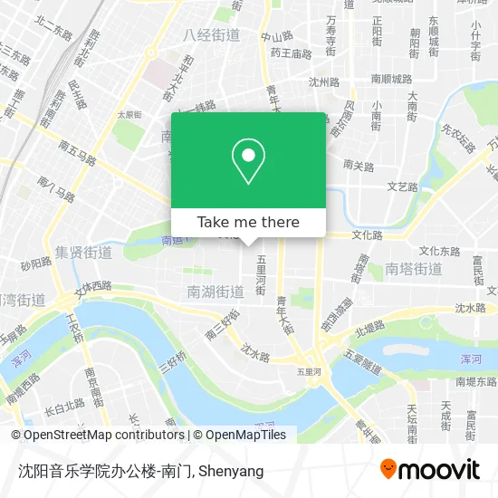 沈阳音乐学院办公楼-南门 map