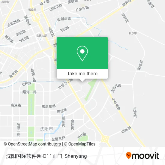 沈阳国际软件园-D11正门 map