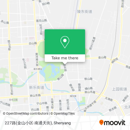 227路(金山小区-南通天街) map