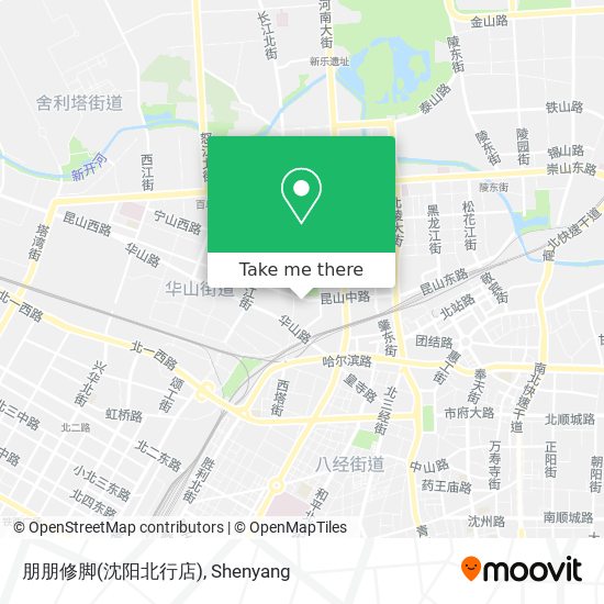 朋朋修脚(沈阳北行店) map