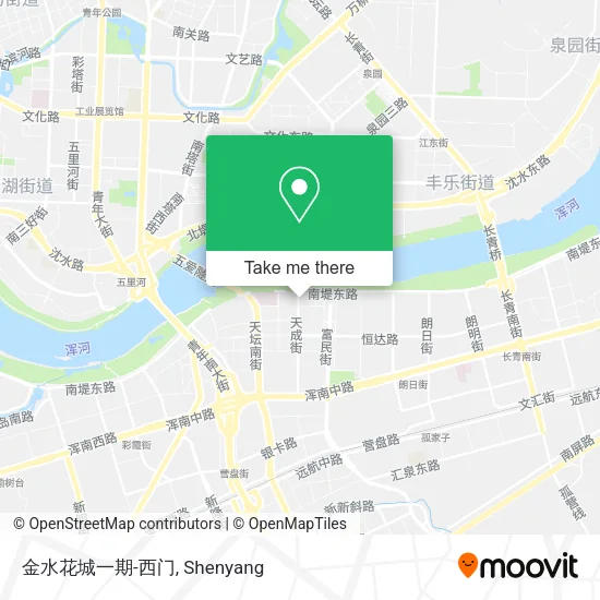 金水花城一期-西门 map