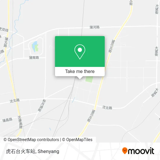 虎石台火车站 map