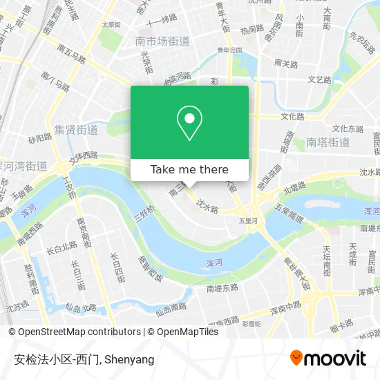 安检法小区-西门 map