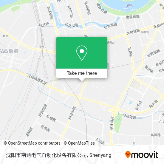 沈阳市南迪电气自动化设备有限公司 map