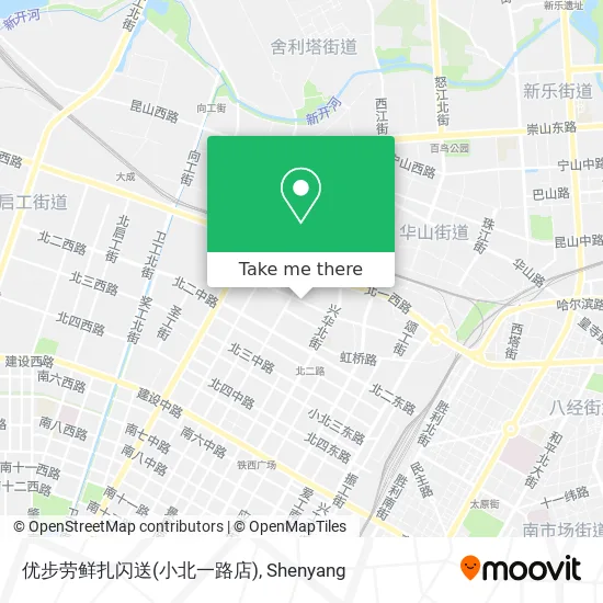 优步劳鲜扎闪送(小北一路店) map