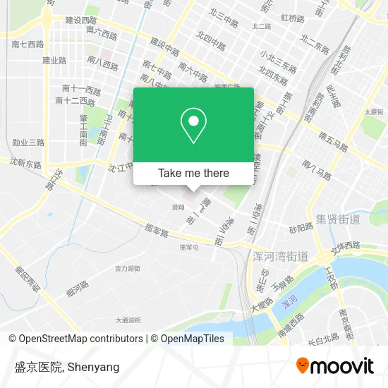 盛京医院 map