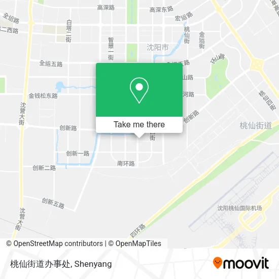 桃仙街道办事处 map