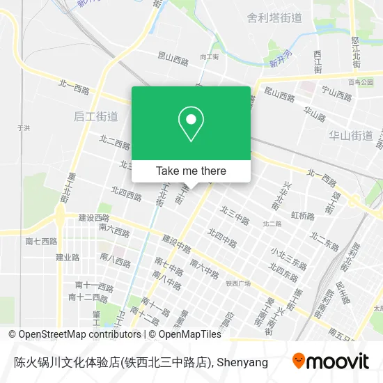 陈火锅川文化体验店(铁西北三中路店) map
