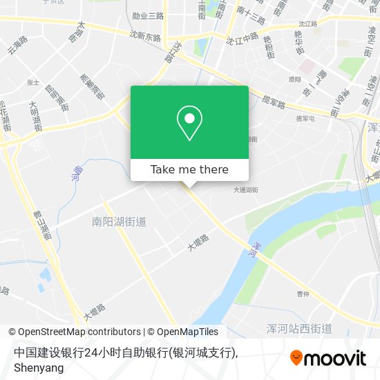 中国建设银行24小时自助银行(银河城支行) map