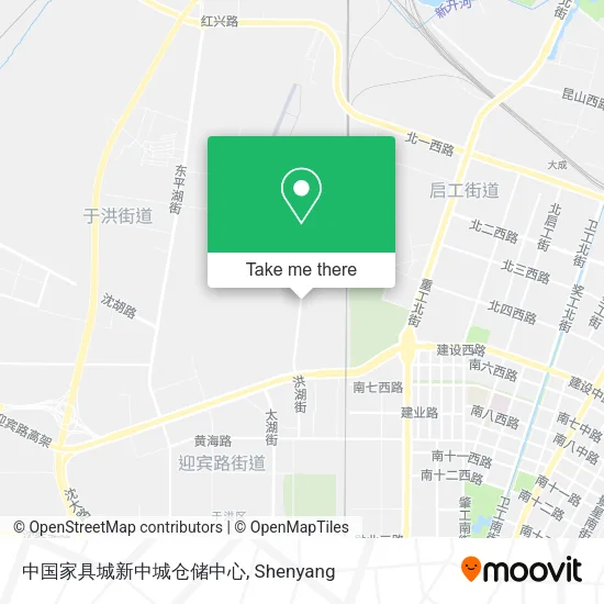 中国家具城新中城仓储中心 map