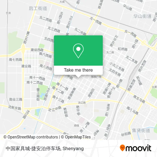 中国家具城-捷安泊停车场 map