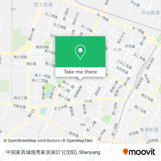 中国家具城领秀家居南2门(沈阳) map