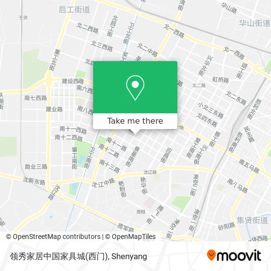 领秀家居中国家具城(西门) map