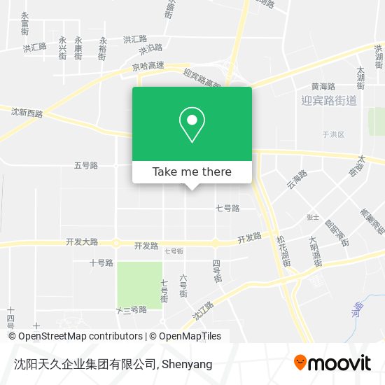 沈阳天久企业集团有限公司 map