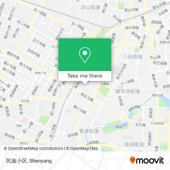民族小区 map