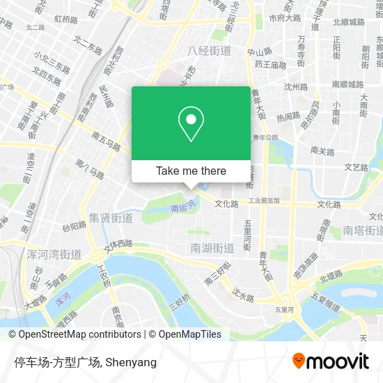 停车场-方型广场 map