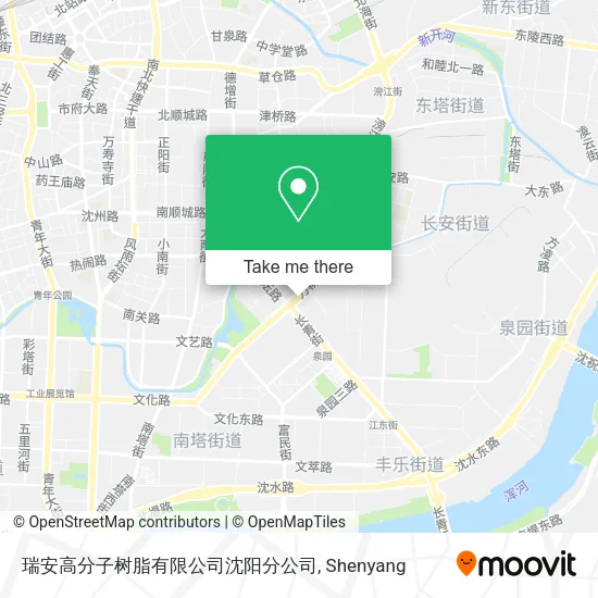 瑞安高分子树脂有限公司沈阳分公司 map