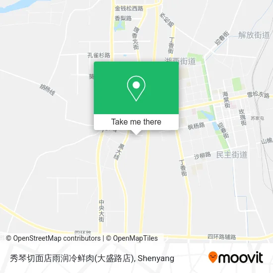 秀琴切面店雨润冷鲜肉(大盛路店) map