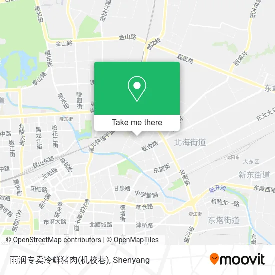 雨润专卖冷鲜猪肉(机校巷) map