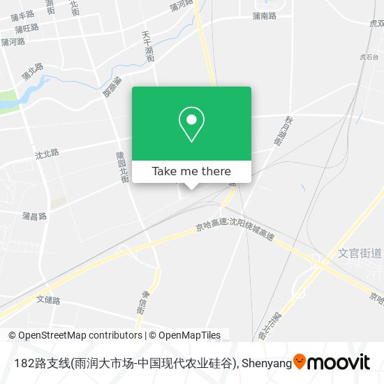 182路支线(雨润大市场-中国现代农业硅谷) map
