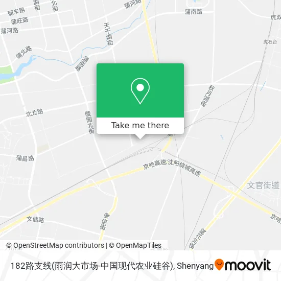 182路支线(雨润大市场-中国现代农业硅谷) map