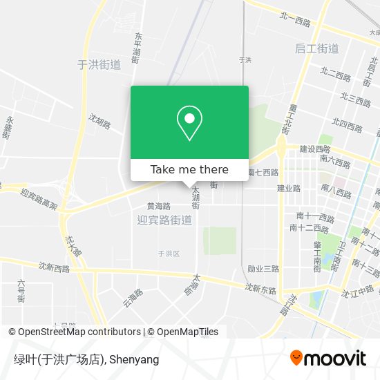 绿叶(于洪广场店) map