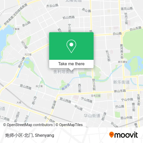 炮师小区-北门 map