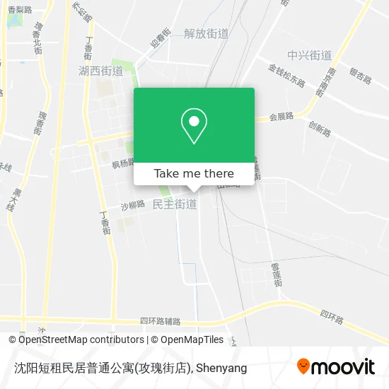 沈阳短租民居普通公寓(攻瑰街店) map