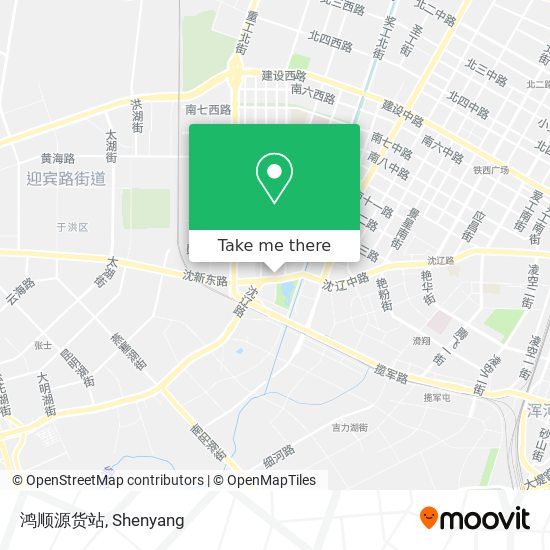 鸿顺源货站 map