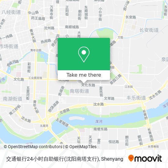 交通银行24小时自助银行(沈阳南塔支行) map