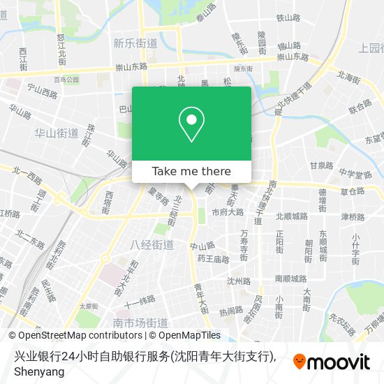 兴业银行24小时自助银行服务(沈阳青年大街支行) map