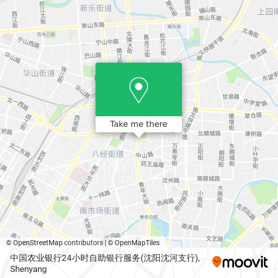中国农业银行24小时自助银行服务(沈阳沈河支行) map