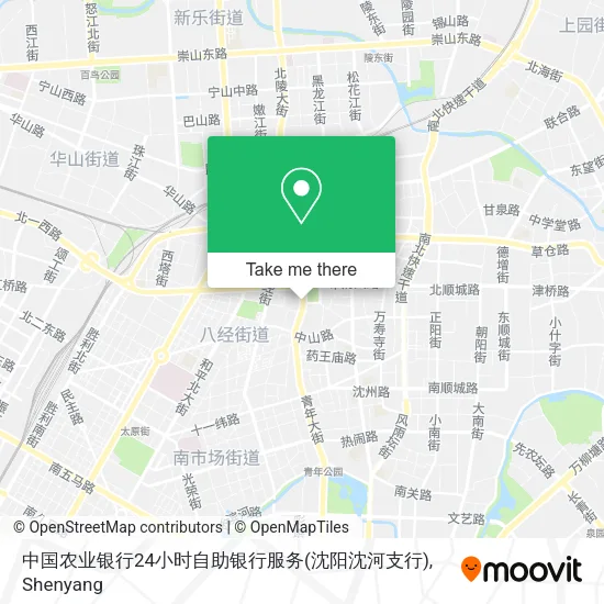 中国农业银行24小时自助银行服务(沈阳沈河支行) map